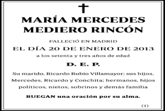 María Mercedes Mediero